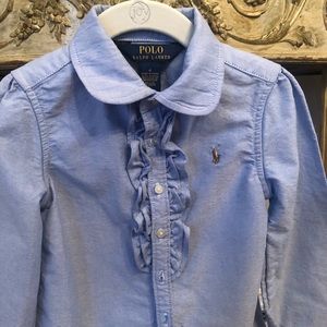 Girls polo ruffle shirt